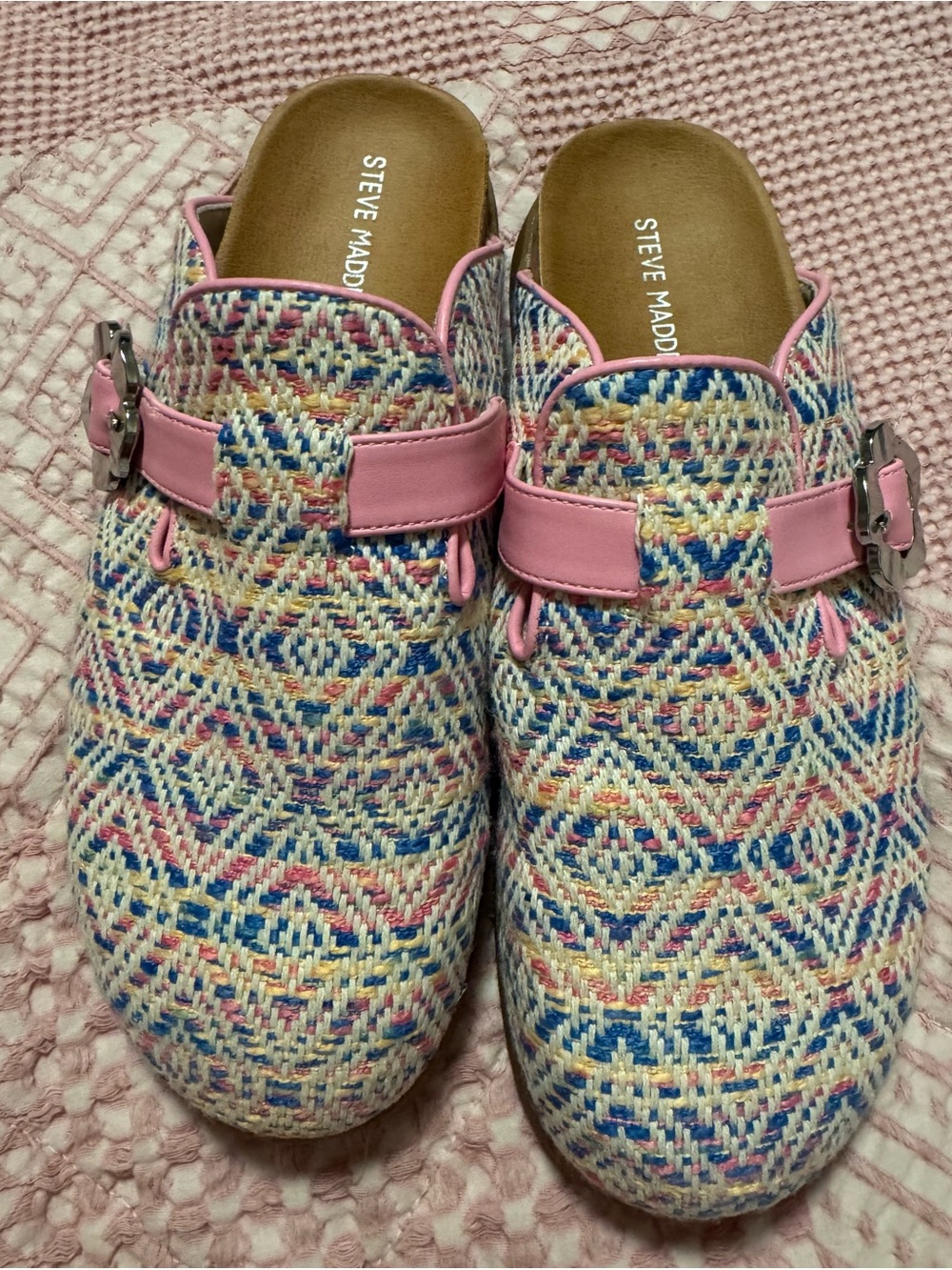 Steve Madden Multicolor Clogs Slip On Shoes Size 5 NWT
